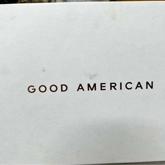 NIB $195 Good American Cage Slanted Strappy Neoprene Heel Sandals Womens 7.5, 10 - Picture 10 of 12